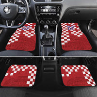 Croatia Football 2025 Custom Car Mats Red Hrvatska Kockasti - Pula Arena
