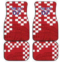 Croatia Football 2025 Custom Car Mats Red Hrvatska Kockasti - Pula Arena