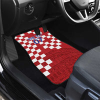Croatia Football 2025 Custom Car Mats Red Hrvatska Kockasti - Pula Arena