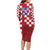 Croatia Football 2025 Custom Family Matching Long Sleeve Bodycon Dress and Hawaiian Shirt Red Hrvatska Kockasti - Pula Arena