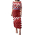 Croatia Football 2025 Custom Family Matching Puletasi and Hawaiian Shirt Red Hrvatska Kockasti - Pula Arena
