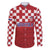 Croatia Football 2025 Custom Family Matching Summer Maxi Dress and Hawaiian Shirt Red Hrvatska Kockasti - Pula Arena