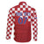 Croatia Football 2025 Custom Family Matching Summer Maxi Dress and Hawaiian Shirt Red Hrvatska Kockasti - Pula Arena
