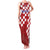 Croatia Football 2025 Custom Family Matching Tank Maxi Dress and Hawaiian Shirt Red Hrvatska Kockasti - Pula Arena
