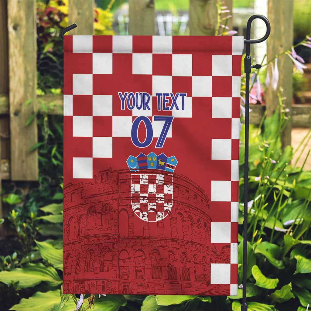 Croatia Football 2025 Custom Garden Flag Red Hrvatska Kockasti - Pula Arena