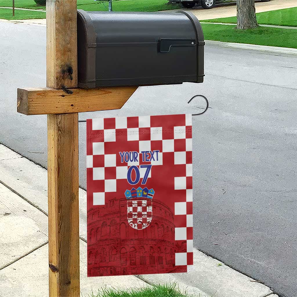 Croatia Football 2025 Custom Garden Flag Red Hrvatska Kockasti - Pula Arena