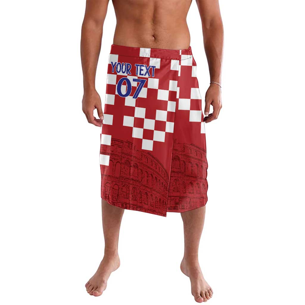 Croatia Football 2025 Custom Lavalava Red Hrvatska Kockasti - Pula Arena