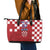 Croatia Football 2025 Custom Leather Tote Bag Red Hrvatska Kockasti - Pula Arena