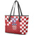 Croatia Football 2025 Custom Leather Tote Bag Red Hrvatska Kockasti - Pula Arena