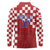 Croatia Football 2025 Custom Long Sleeve Polo Shirt Red Hrvatska Kockasti - Pula Arena