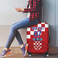 Croatia Football 2025 Custom Luggage Cover Red Hrvatska Kockasti - Pula Arena