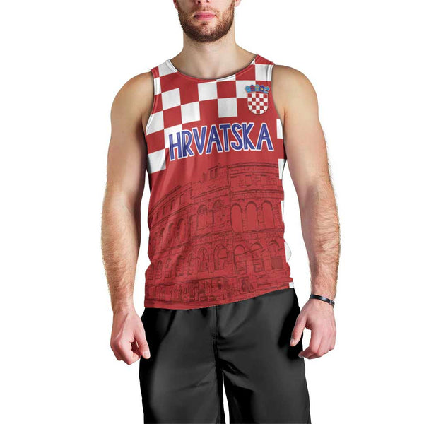 TORCIDA Split Tank Top – Kroatische Flagge, Ultra-Design