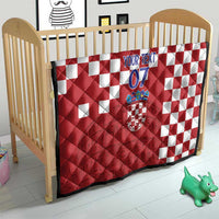 Croatia Football 2025 Custom Quilt Red Hrvatska Kockasti - Pula Arena