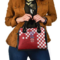 Croatia Football 2025 Custom Shoulder Handbag Red Hrvatska Kockasti - Pula Arena