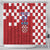 Croatia Football 2025 Custom Shower Curtain Red Hrvatska Kockasti - Pula Arena