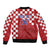 Croatia Football 2025 Custom Sleeve Zip Bomber Jacket Red Hrvatska Kockasti - Pula Arena