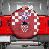 Croatia Football 2025 Custom Spare Tire Cover Red Hrvatska Kockasti - Pula Arena