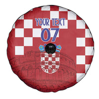 Croatia Football 2025 Custom Spare Tire Cover Red Hrvatska Kockasti - Pula Arena