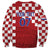 Croatia Football 2025 Custom Sweatshirt Red Hrvatska Kockasti - Pula Arena