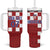 Croatia Football 2025 Custom Tumbler With Handle Red Hrvatska Kockasti - Pula Arena