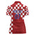 Croatia Football 2025 Custom Women Polo Shirt Red Hrvatska Kockasti - Pula Arena