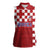 Croatia Football 2025 Custom Women Sleeveless Polo Shirt Red Hrvatska Kockasti - Pula Arena