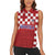 Croatia Football 2025 Custom Women Sleeveless Polo Shirt Red Hrvatska Kockasti - Pula Arena