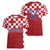 Croatia Football 2025 Custom Women V-Neck T-Shirt Red Hrvatska Kockasti - Pula Arena