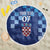 Croatia Football 2025 Custom Beach Blanket Blue Hrvatska Kockasti - Pula Arena