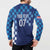 Croatia Football 2025 Custom Button Sweatshirt Blue Hrvatska Kockasti - Pula Arena