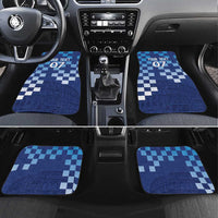 Croatia Football 2025 Custom Car Mats Blue Hrvatska Kockasti - Pula Arena
