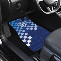 Croatia Football 2025 Custom Car Mats Blue Hrvatska Kockasti - Pula Arena