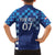 Croatia Football 2025 Custom Family Matching Off The Shoulder Long Sleeve Dress and Hawaiian Shirt Blue Hrvatska Kockasti - Pula Arena