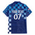 Croatia Football 2025 Custom Family Matching Off The Shoulder Long Sleeve Dress and Hawaiian Shirt Blue Hrvatska Kockasti - Pula Arena