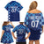 Croatia Football 2025 Custom Family Matching Off Shoulder Short Dress and Hawaiian Shirt Blue Hrvatska Kockasti - Pula Arena