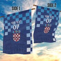 Croatia Football 2025 Custom Garden Flag Blue Hrvatska Kockasti - Pula Arena