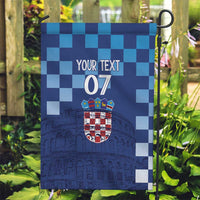Croatia Football 2025 Custom Garden Flag Blue Hrvatska Kockasti - Pula Arena