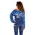 Croatia Football 2025 Custom Off Shoulder Sweater Blue Hrvatska Kockasti - Pula Arena