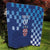 Croatia Football 2025 Custom Quilt Blue Hrvatska Kockasti - Pula Arena