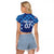 Croatia Football 2025 Custom Raglan Cropped T Shirt Blue Hrvatska Kockasti - Pula Arena