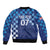 Croatia Football 2025 Custom Sleeve Zip Bomber Jacket Blue Hrvatska Kockasti - Pula Arena