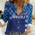 Croatia Football 2025 Custom Women Casual Shirt Blue Hrvatska Kockasti - Pula Arena
