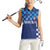 Croatia Football 2025 Custom Women Sleeveless Polo Shirt Blue Hrvatska Kockasti - Pula Arena