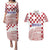 Croatia Football 2025 Custom Couples Matching Puletasi and Hawaiian Shirt White Hrvatska Kockasti - Pula Arena