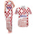 Croatia Football 2025 Custom Couples Matching Tank Maxi Dress and Hawaiian Shirt White Hrvatska Kockasti - Pula Arena