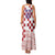 Croatia Football 2025 Custom Family Matching Tank Maxi Dress and Hawaiian Shirt White Hrvatska Kockasti - Pula Arena