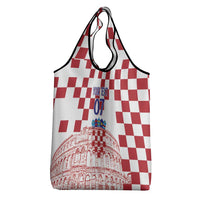 Croatia Football 2025 Custom Grocery Bag White Hrvatska Kockasti - Pula Arena