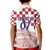 Croatia Football 2025 Custom Kid Polo Shirt White Hrvatska Kockasti - Pula Arena