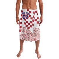 Croatia Football 2025 Custom Lavalava White Hrvatska Kockasti - Pula Arena