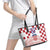Croatia Football 2025 Custom Leather Tote Bag White Hrvatska Kockasti - Pula Arena